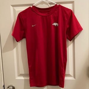 Nike Team Dri Fit Arkansas Razorback shirt